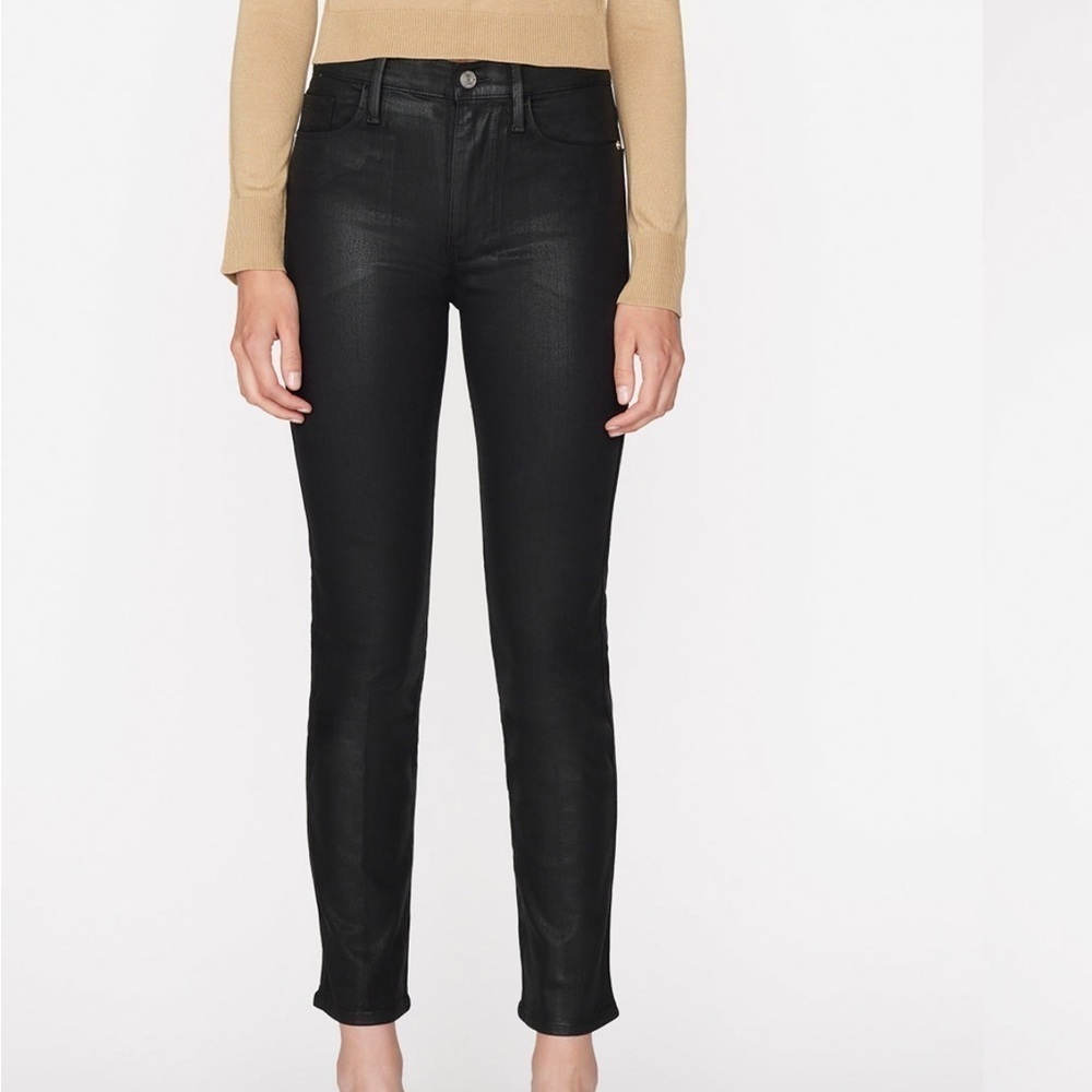 Frame Denim Black High Rise Jeans